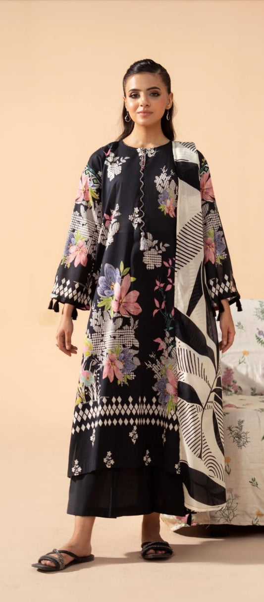 Premium Poplin Lawn Printed 3-Piece Suite – Summer '26 Collection