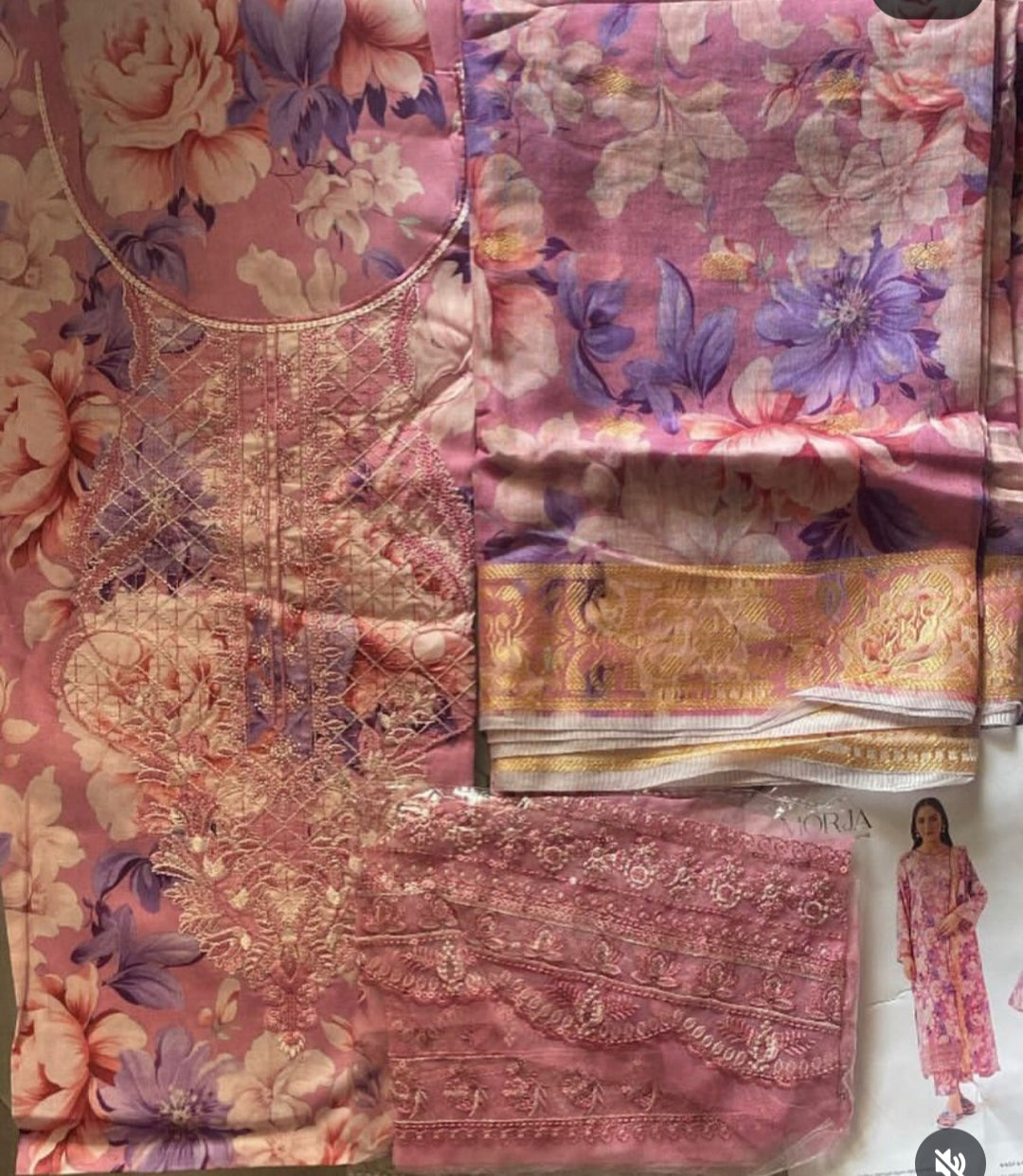 Morja by Gull Jee | 3-Piece Embroidered Lawn Suit | BS COLLECTION