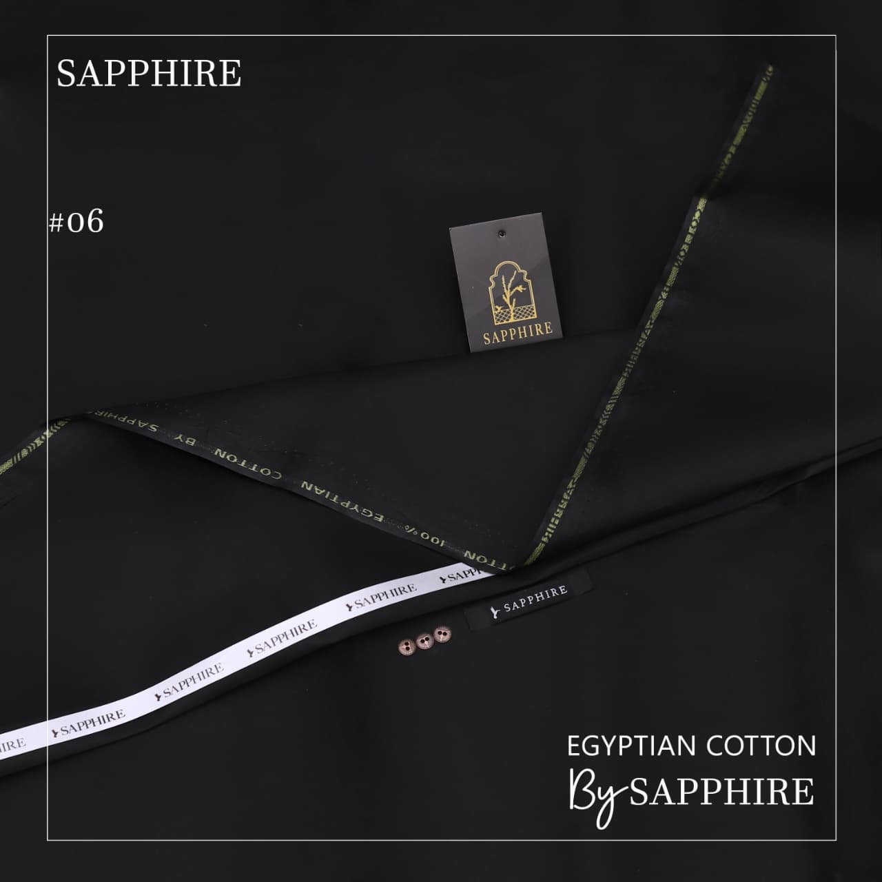 Sapphire Men’s Premium Egyptian Cotton – Unstitched Summer Collection