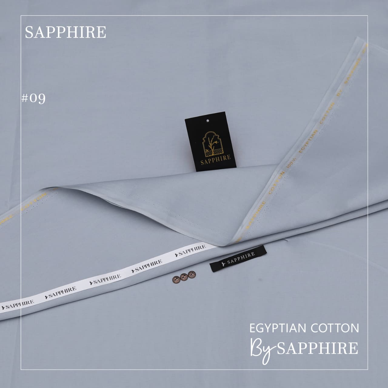 Sapphire Men’s Premium Egyptian Cotton – Unstitched Summer Collection