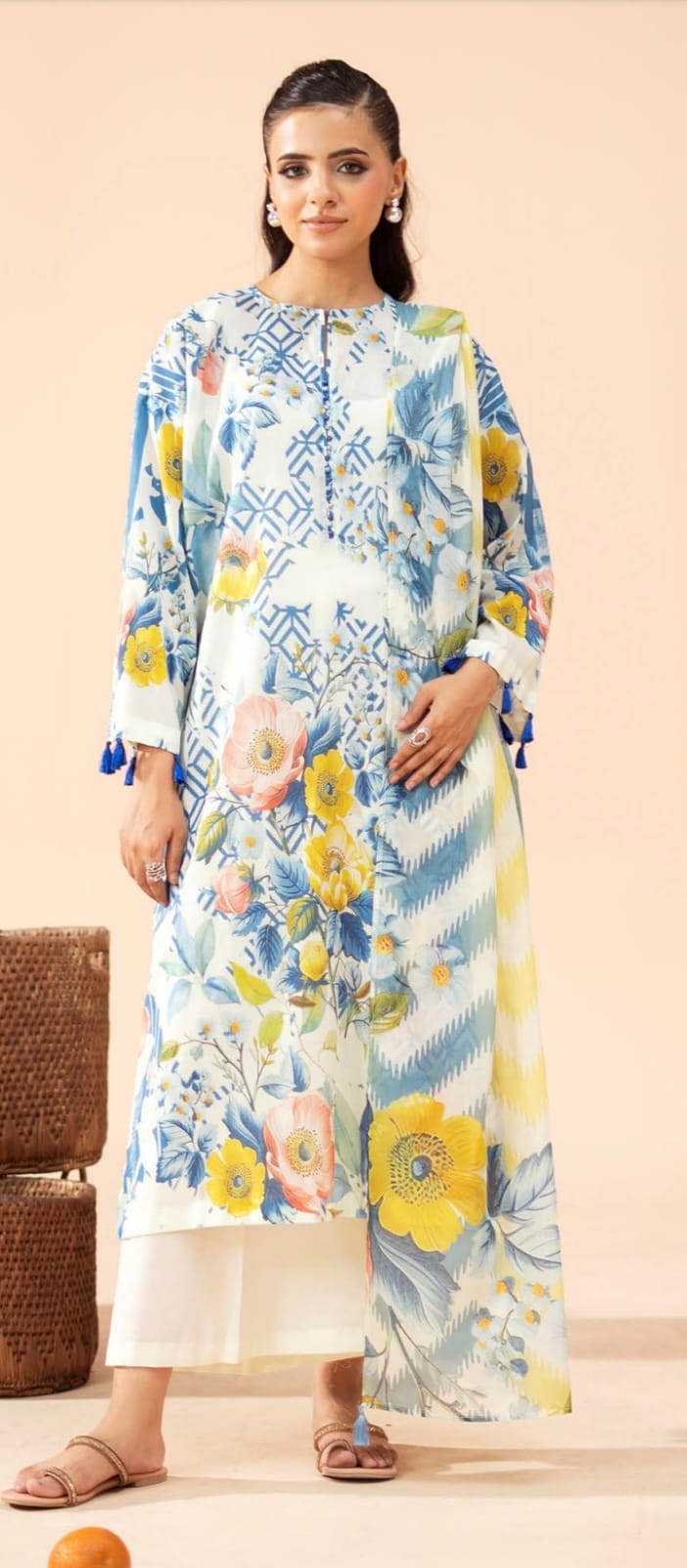 Premium Poplin Lawn Printed 3-Piece Suite – Summer '26 Collection