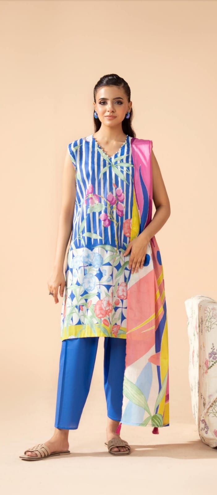 Premium Poplin Lawn Printed 3-Piece Suite – Summer '26 Collection